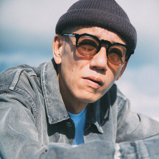 #03 BLACK × OLD ROSE / LIGHT GREY