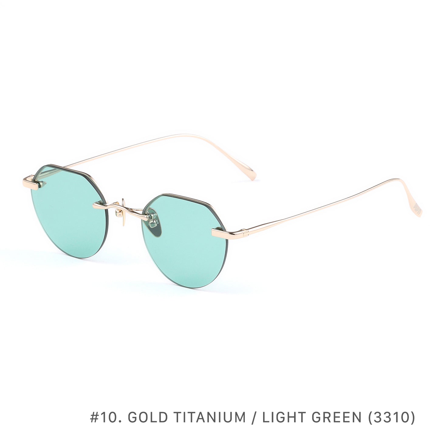 #10 GOLD TITANIUM / LIGHT GREEN (3310)