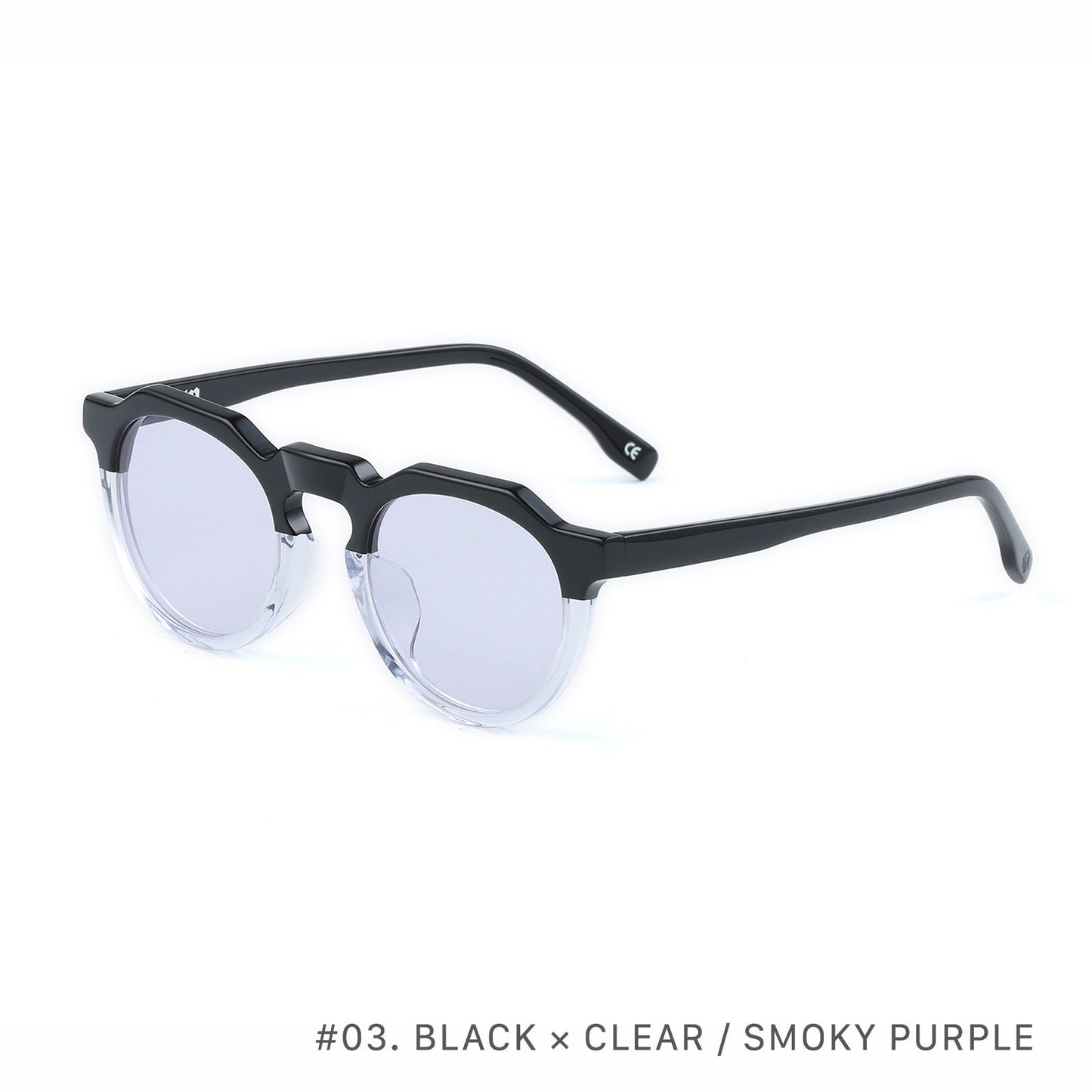 #03 BLACK × OLD ROSE / LIGHT GREY