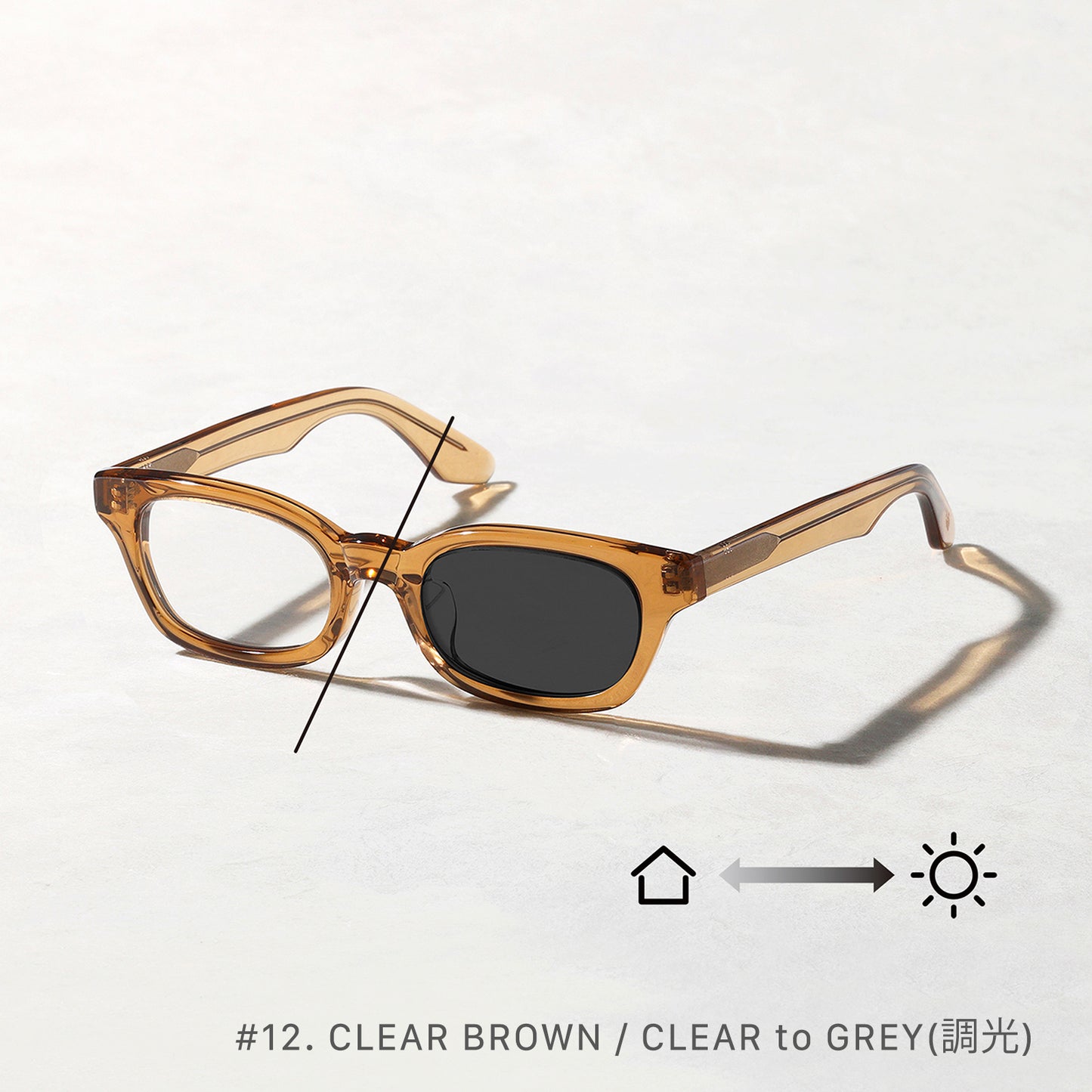 #12 KIHAKU / CLEAR to GREY (調光)