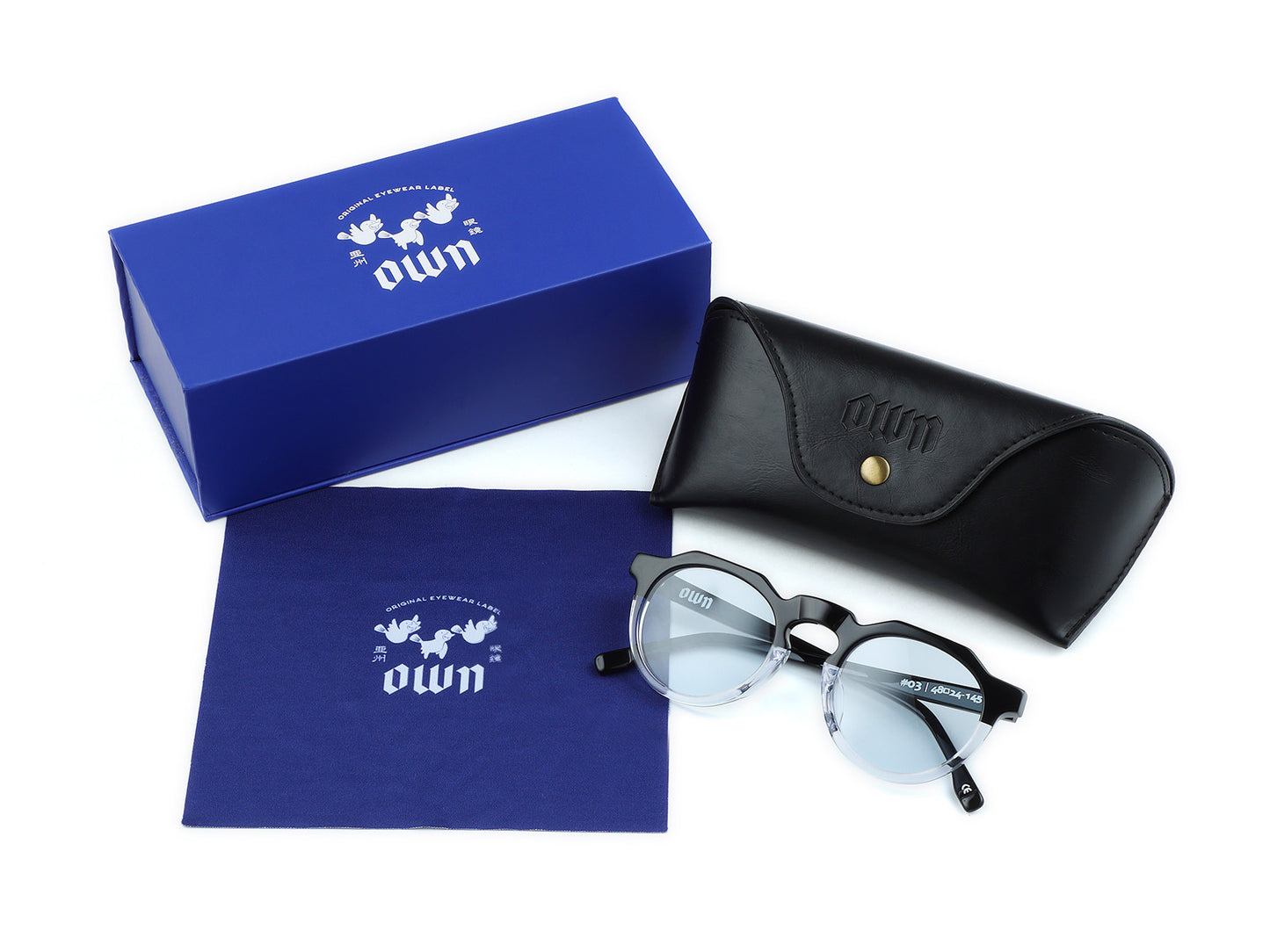 #03 BLACK × CLEAR / SMOKY BLUE