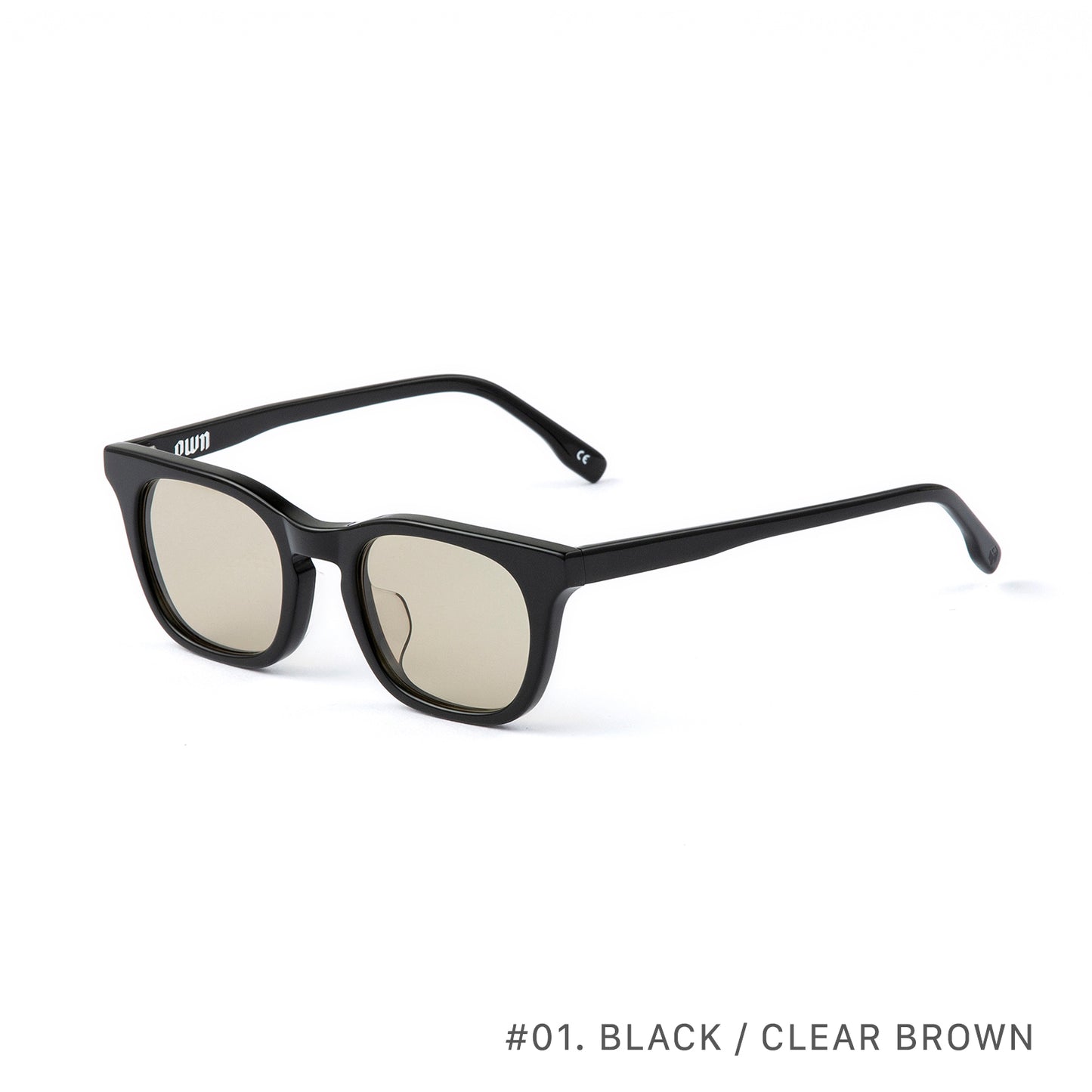 #01 DARK TORTOISE/CLEAR