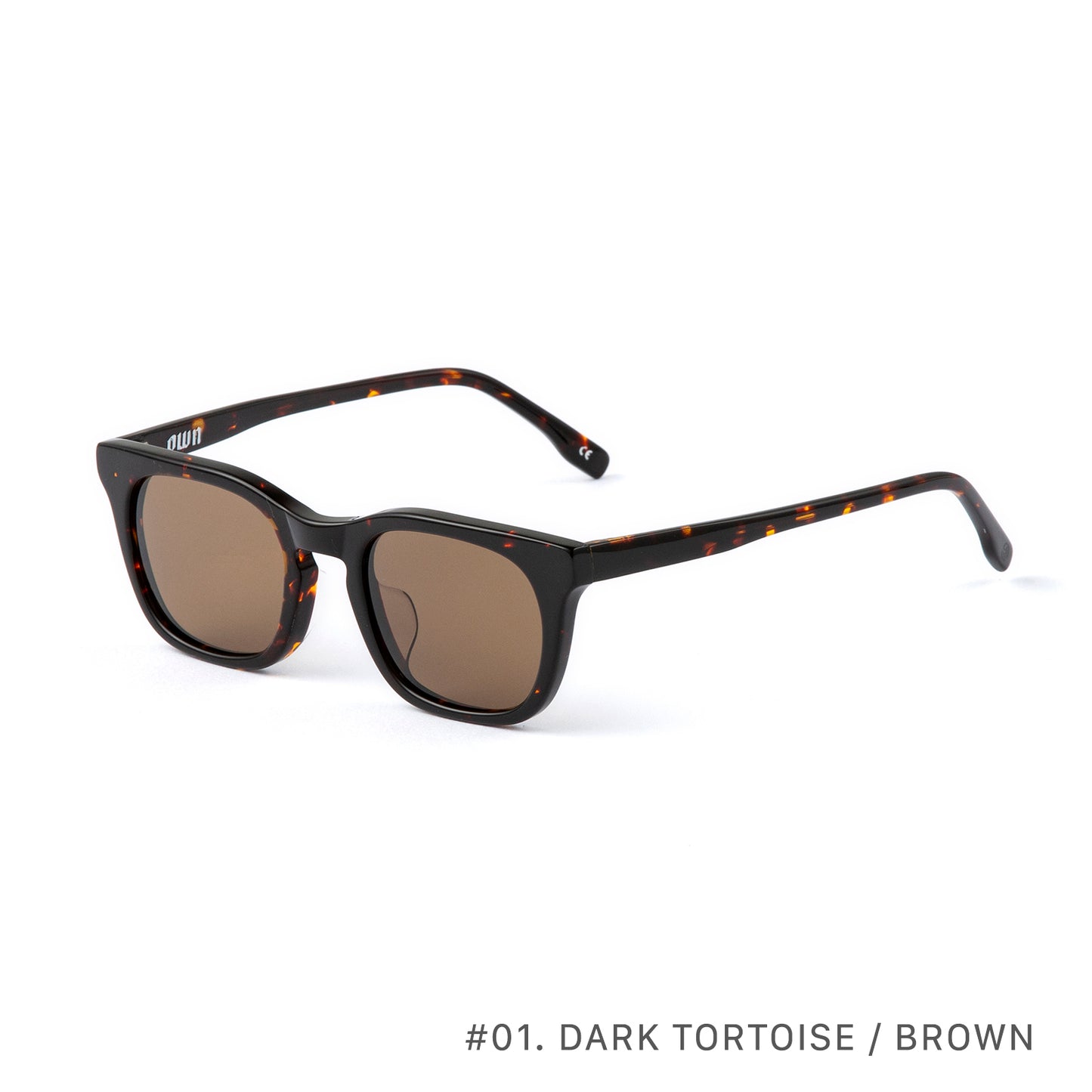 #01 DARK TORTOISE/CLEAR
