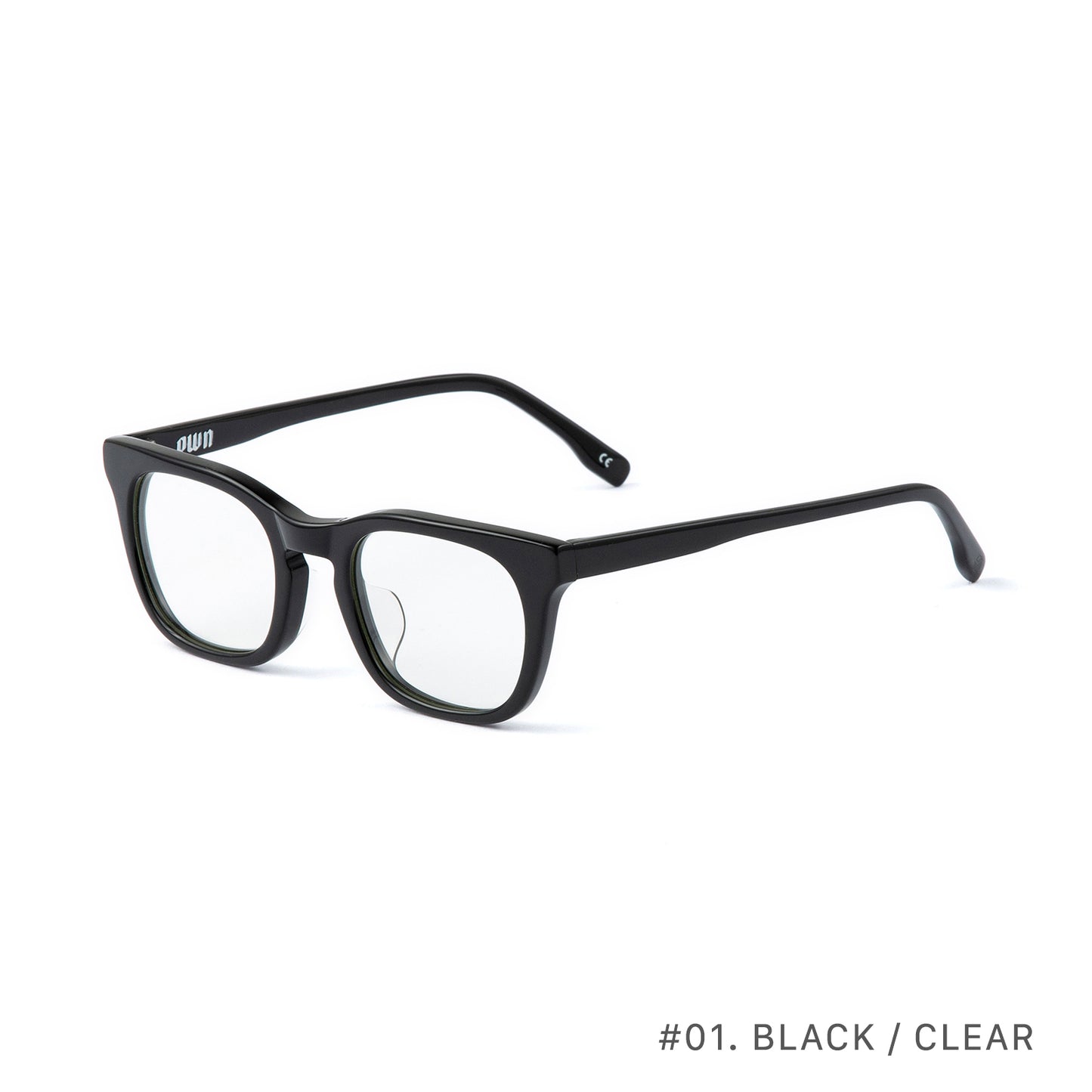 #01 BLACK/CLEAR