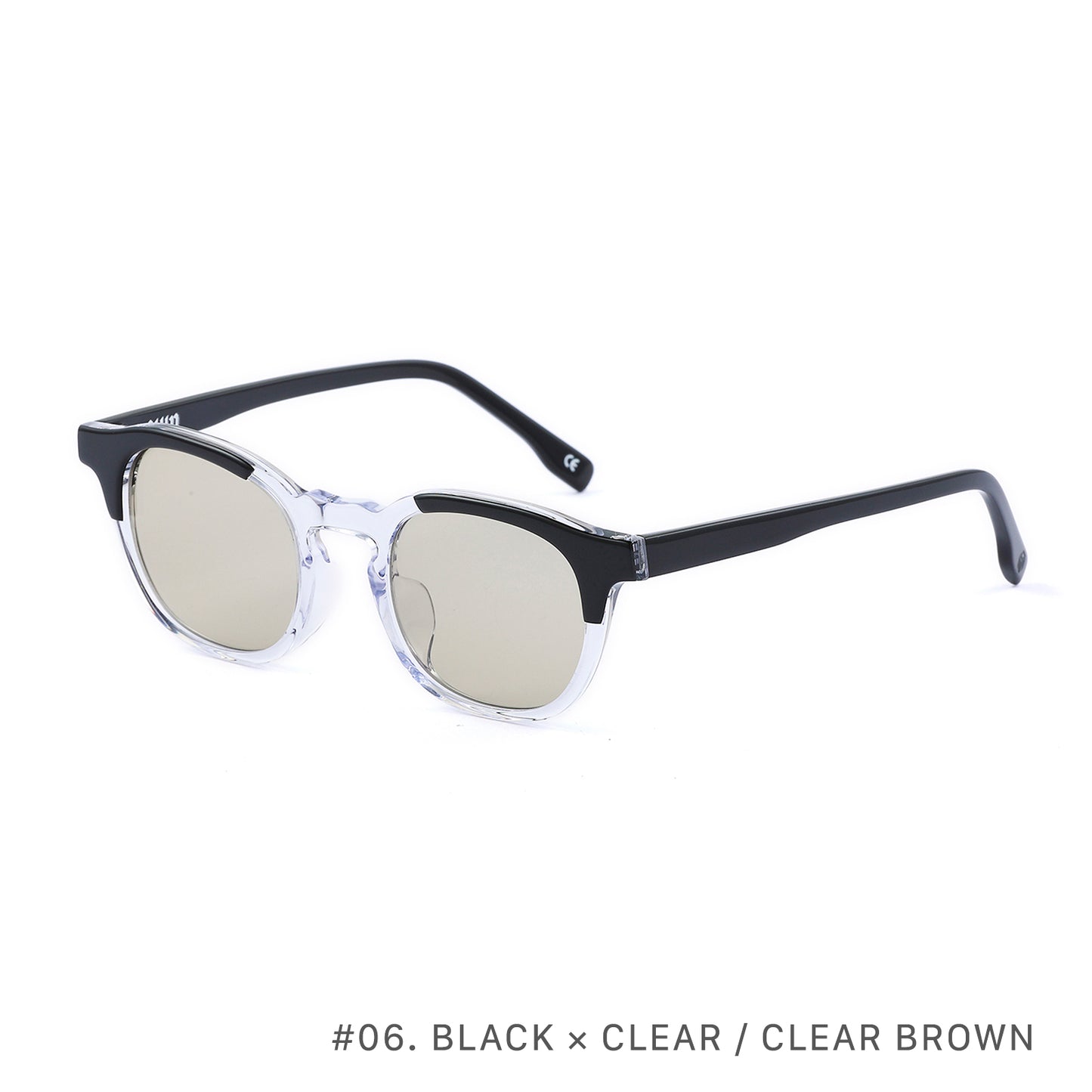 #06 BLACK × BROWN / CLEAR
