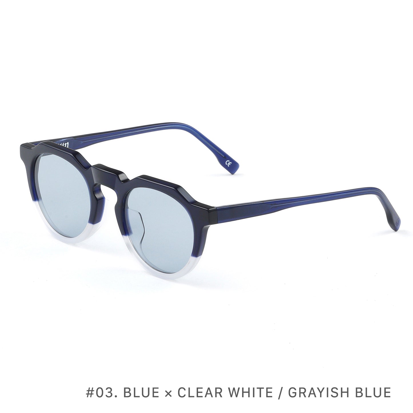 #03　BLACK × CLEAR / SMOKY BLUE