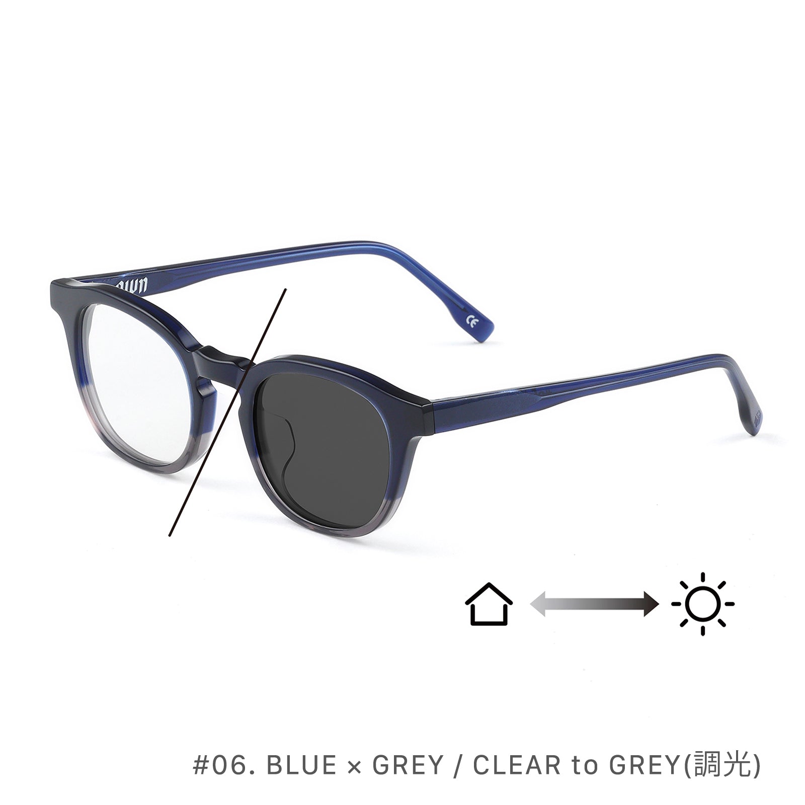 06 BLUE × GREY / CLEAR to GREY(調光) – OWN ONLINE BOUTIQUE