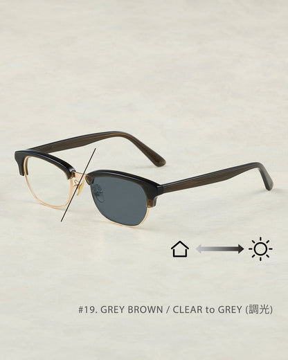 #19　GREY BROWN / CLEAR to GREY (調光)