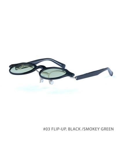 #03 FLIP-UP TORTOISE /  GREYISH BLUE