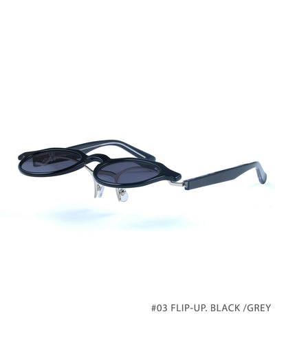 #03 FLIP-UP TORTOISE /  GREYISH BLUE