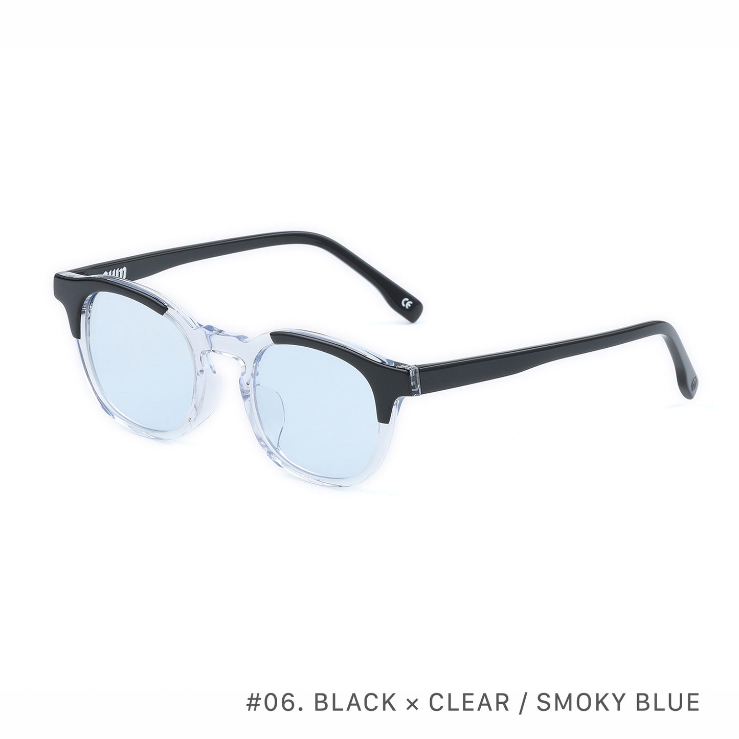 #06　BLACK × CLEAR / SMOKY BLUE