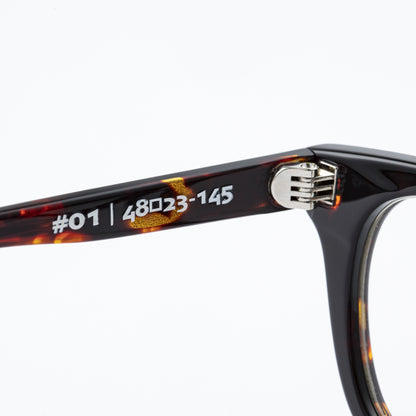 #01　DARK TORTOISE/CLEAR