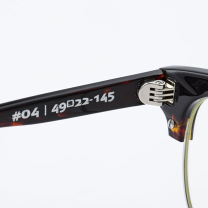 #04　DARK TORTOISE/CLEAR